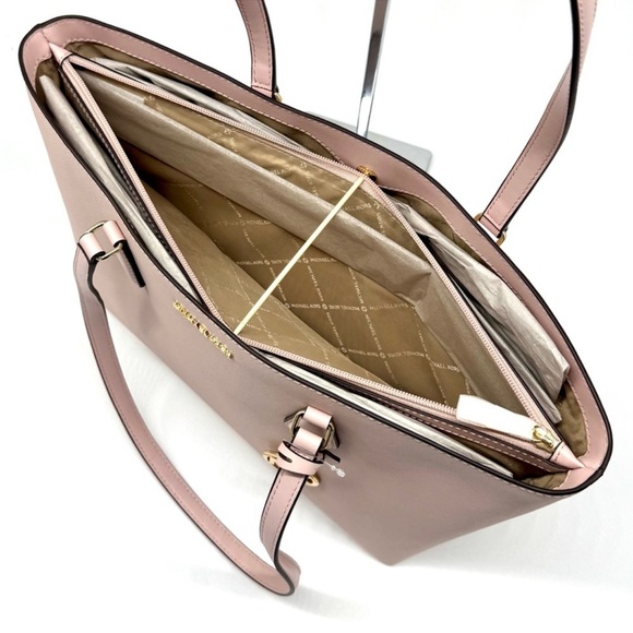 Michael Kors Sheila Large Logo Tote Bag & Matching Bifold Wallet Powder Blush - Picture 8 of 14